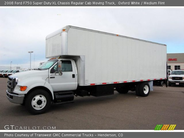 2008 Ford F750 Super Duty XL Chassis Regular Cab Moving Truck in Oxford White