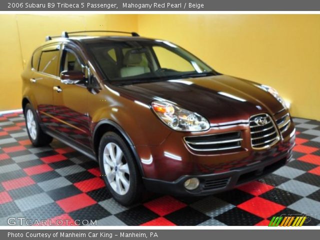 2006 Subaru B9 Tribeca 5 Passenger in Mahogany Red Pearl