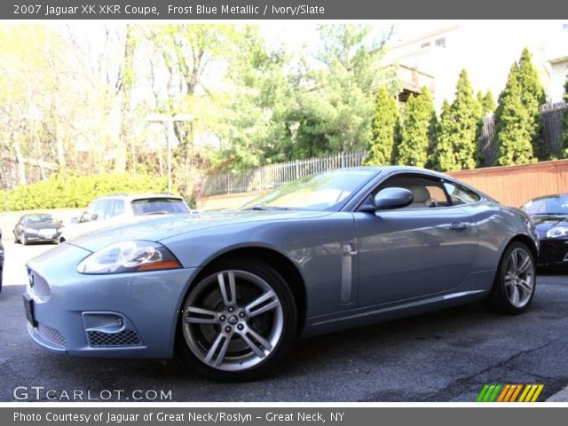 2007 Jaguar XK XKR Coupe in Frost Blue Metallic