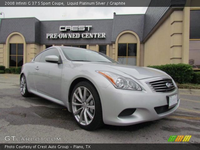 2008 Infiniti G 37 S Sport Coupe in Liquid Platinum Silver
