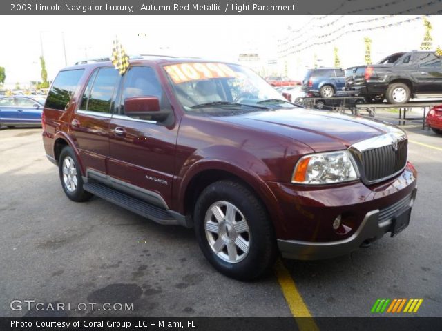 2003 Lincoln Navigator Luxury in Autumn Red Metallic