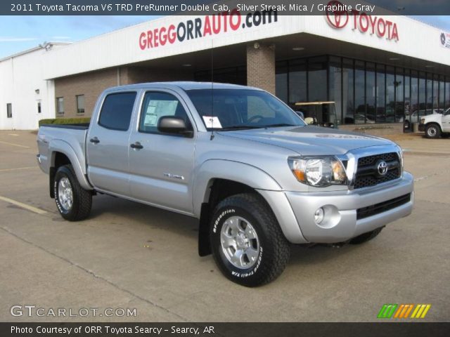 2011 Toyota Tacoma V6 TRD PreRunner Double Cab in Silver Streak Mica