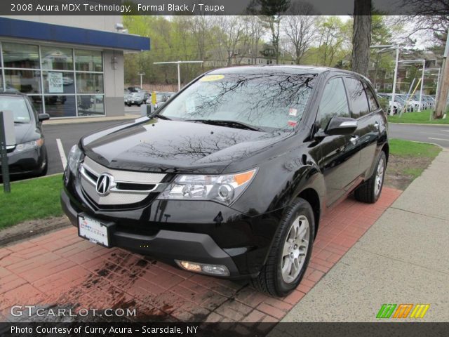 2008 Acura MDX Technology in Formal Black