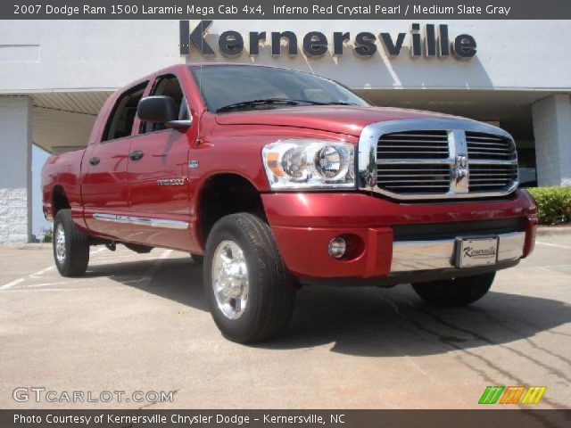 2007 Dodge Ram 1500 Laramie Mega Cab 4x4 in Inferno Red Crystal Pearl