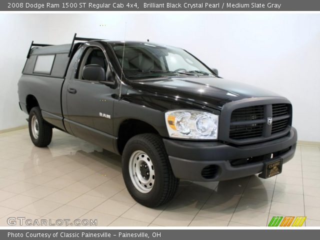 2008 Dodge Ram 1500 ST Regular Cab 4x4 in Brilliant Black Crystal Pearl