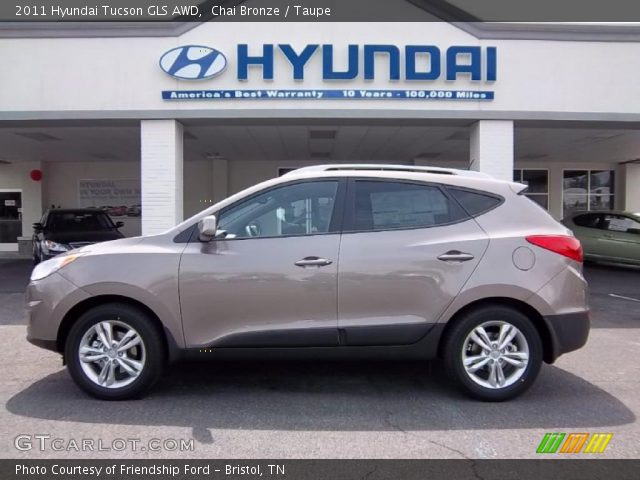 2011 Hyundai Tucson GLS AWD in Chai Bronze