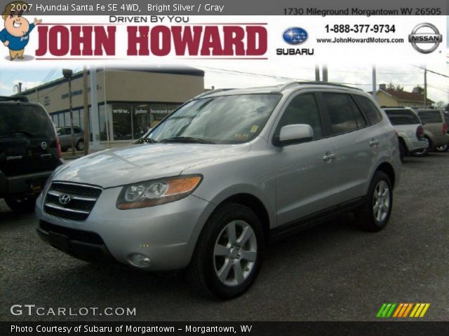 2007 Hyundai Santa Fe SE 4WD in Bright Silver