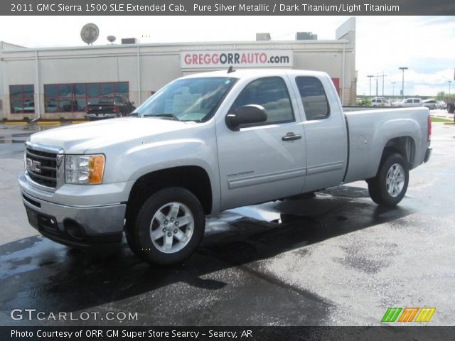 2011 GMC Sierra 1500 SLE Extended Cab in Pure Silver Metallic