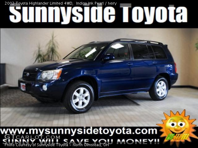 2002 Toyota Highlander Limited 4WD in Indigo Ink Pearl