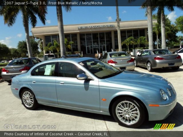 2007 Jaguar S-Type 3.0 in Frost Blue Metallic