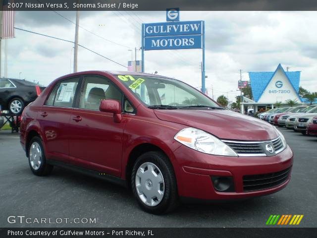 2007 Nissan Versa S in Sonoma Sunset