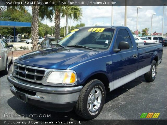 1998 Ford F150 XLT Regular Cab in Royal Blue Metallic