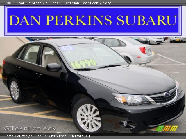 2008 Subaru Impreza 2.5i Sedan in Obsidian Black Pearl