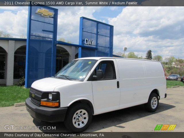 2011 Chevrolet Express 1500 AWD Cargo Van in Summit White