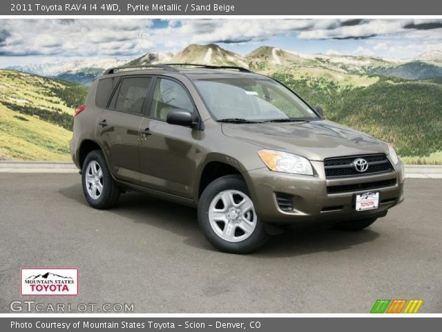 2011 Toyota RAV4 I4 4WD in Pyrite Metallic