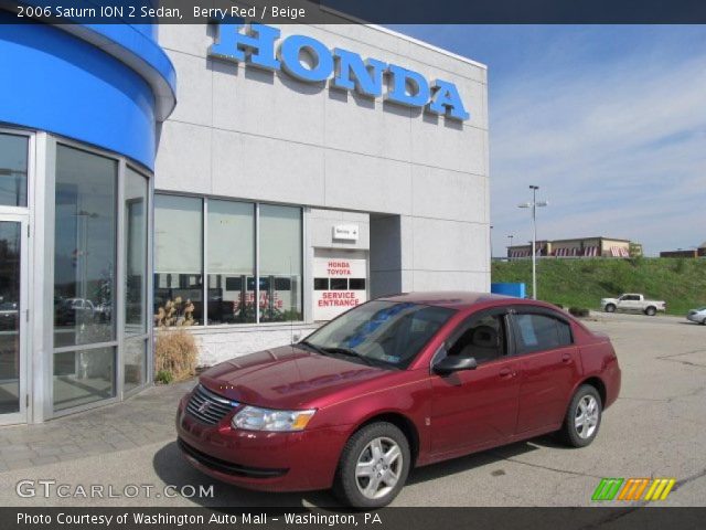 2006 Saturn ION 2 Sedan in Berry Red