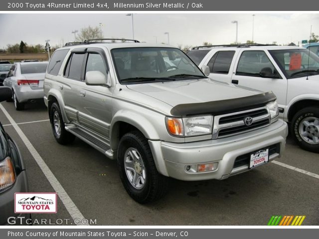2000 Toyota 4Runner Limited 4x4 in Millennium Silver Metallic