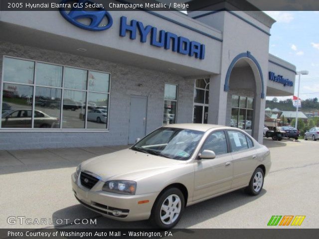 2005 Hyundai Elantra GLS Sedan in Champagne Metallic