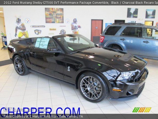 2012 Ford Mustang Shelby GT500 SVT Performance Package Convertible in Black