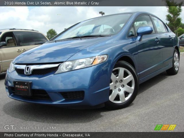 2010 Honda Civic LX Sedan in Atomic Blue Metallic