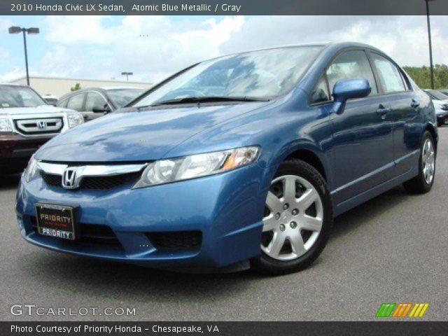 2010 Honda Civic LX Sedan in Atomic Blue Metallic