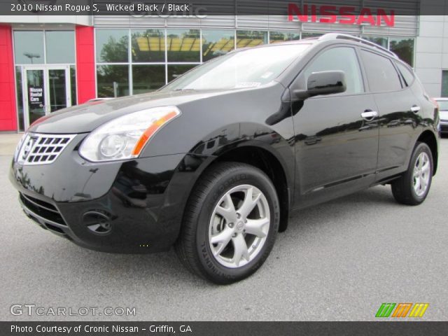 2010 Nissan Rogue S in Wicked Black