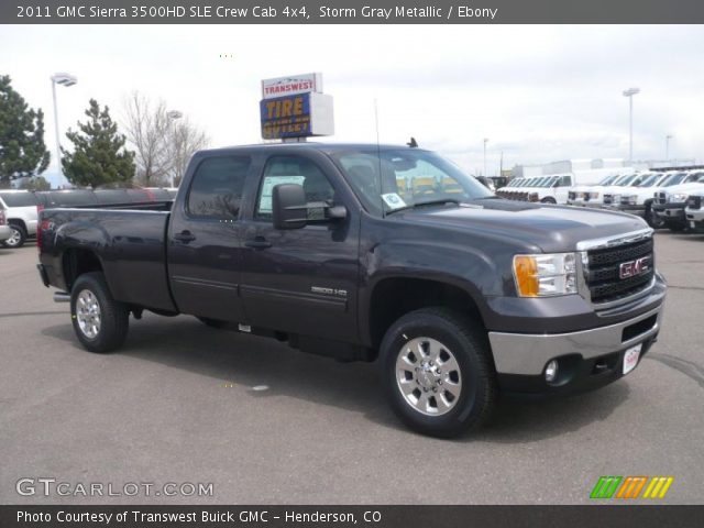 2011 GMC Sierra 3500HD SLE Crew Cab 4x4 in Storm Gray Metallic