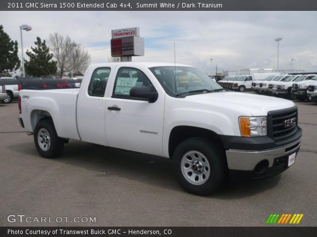 2011 GMC Sierra 1500 Extended Cab 4x4 in Summit White
