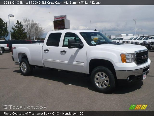 2011 GMC Sierra 3500HD SLE Crew Cab 4x4 in Summit White