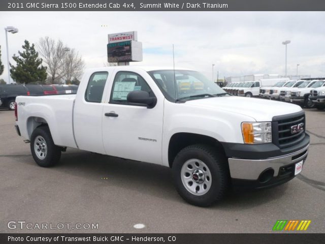 2011 GMC Sierra 1500 Extended Cab 4x4 in Summit White