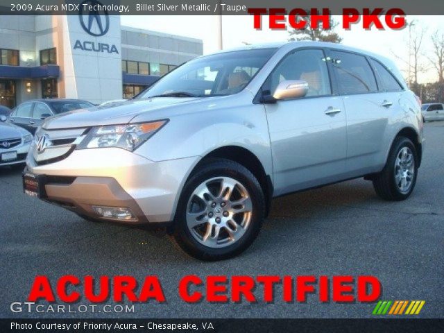 2009 Acura MDX Technology in Billet Silver Metallic