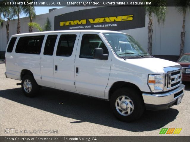 2010 Ford E Series Van E350 XLT Passenger Extended in Oxford White