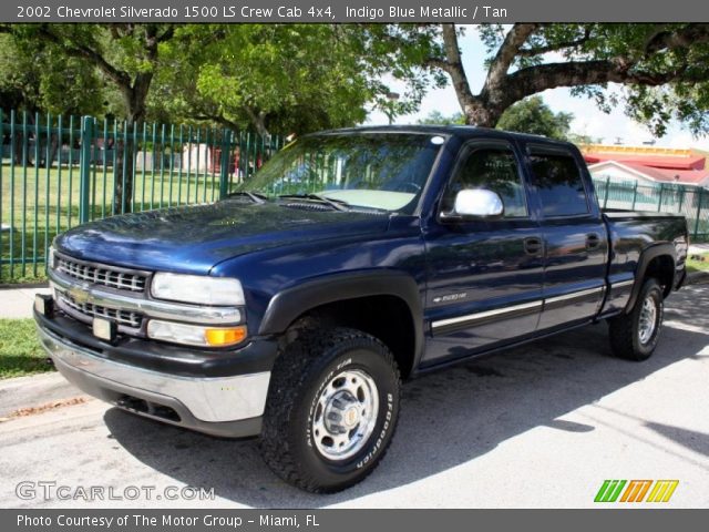 2002 Chevrolet Silverado 1500 LS Crew Cab 4x4 in Indigo Blue Metallic