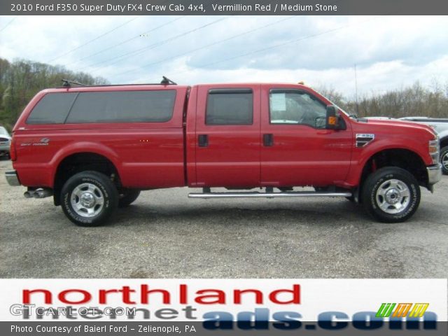 2010 Ford F350 Super Duty FX4 Crew Cab 4x4 in Vermillion Red
