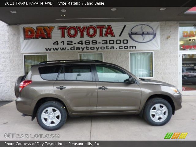 2011 Toyota RAV4 I4 4WD in Pyrite Metallic