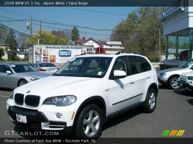 2008 BMW X5 3.0si in Alpine White