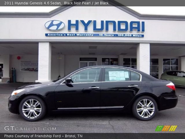 2011 Hyundai Genesis 4.6 Sedan in Black Noir Pearl