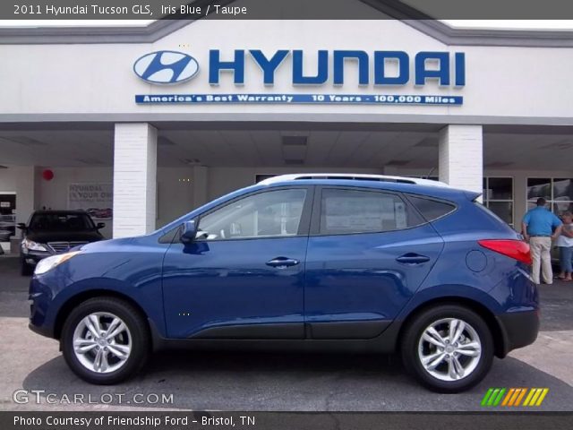 2011 Hyundai Tucson GLS in Iris Blue