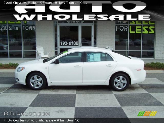 2008 Chevrolet Malibu LS Sedan in White