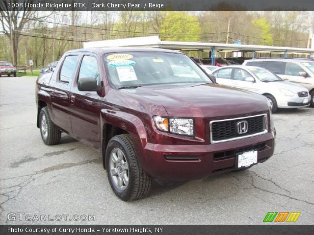 2008 Honda Ridgeline RTX in Dark Cherry Pearl
