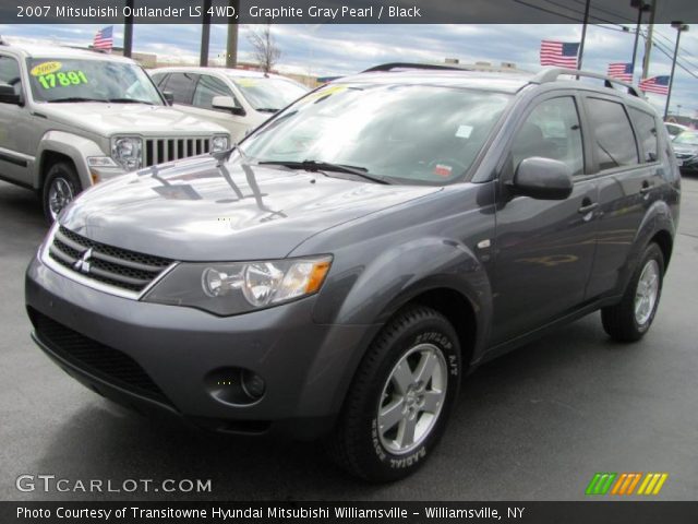 2007 Mitsubishi Outlander LS 4WD in Graphite Gray Pearl