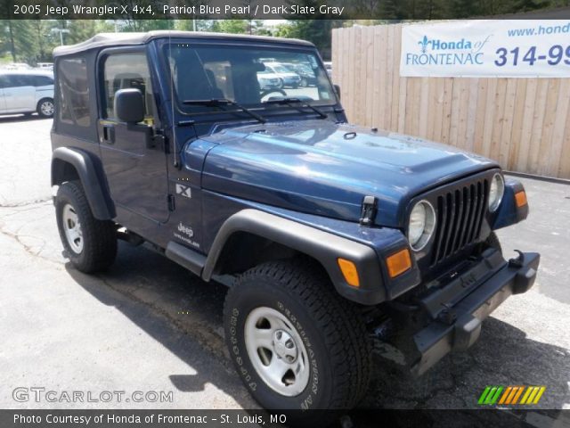 2005 Jeep Wrangler X 4x4 in Patriot Blue Pearl