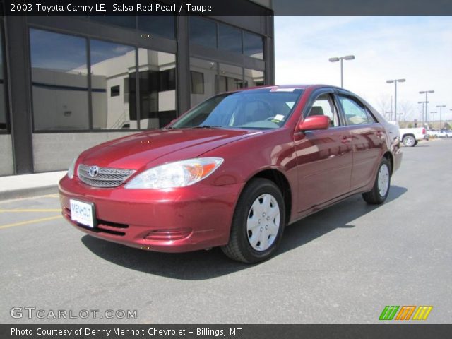 2003 Toyota Camry LE in Salsa Red Pearl