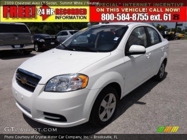 2009 Chevrolet Aveo LT Sedan in Summit White