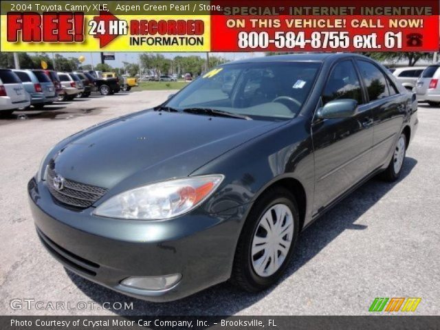 2004 Toyota Camry XLE in Aspen Green Pearl