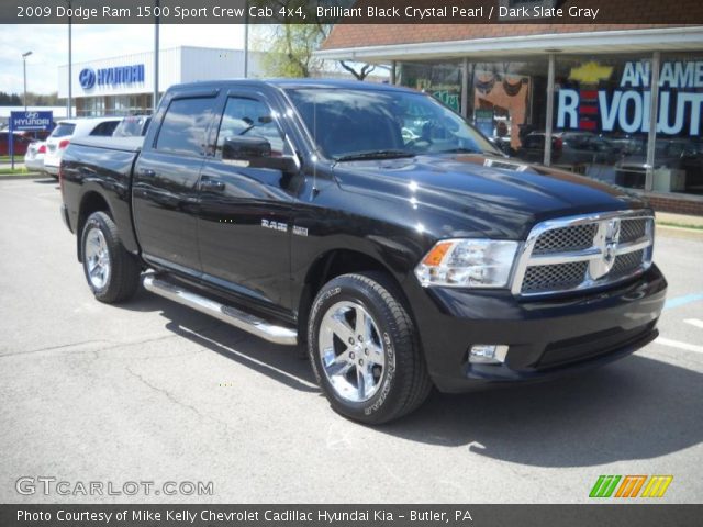 2009 Dodge Ram 1500 Sport Crew Cab 4x4 in Brilliant Black Crystal Pearl