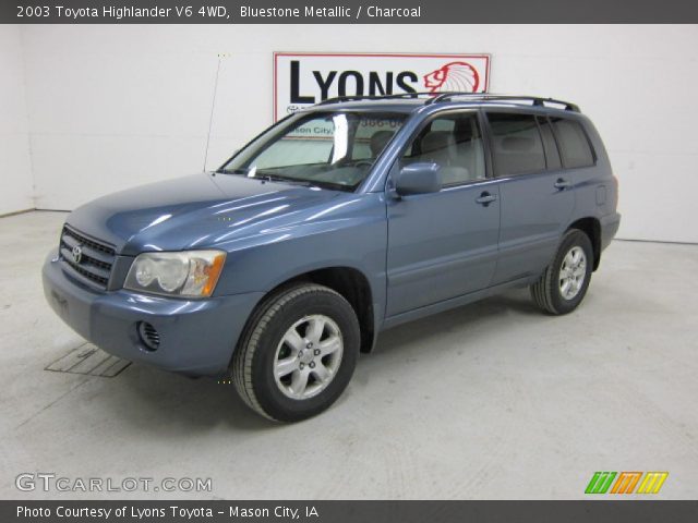 2003 Toyota Highlander V6 4WD in Bluestone Metallic