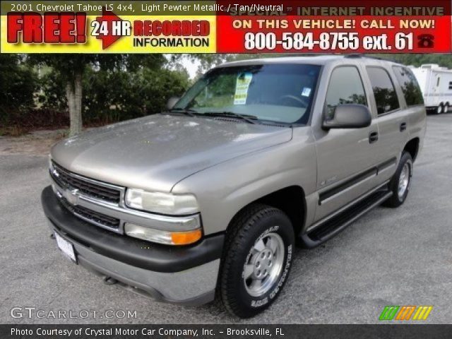 2001 Chevrolet Tahoe LS 4x4 in Light Pewter Metallic