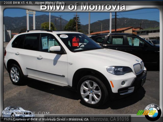 2008 BMW X5 4.8i in Alpine White
