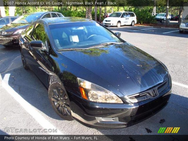 2007 Honda Accord EX V6 Coupe in Nighthawk Black Pearl